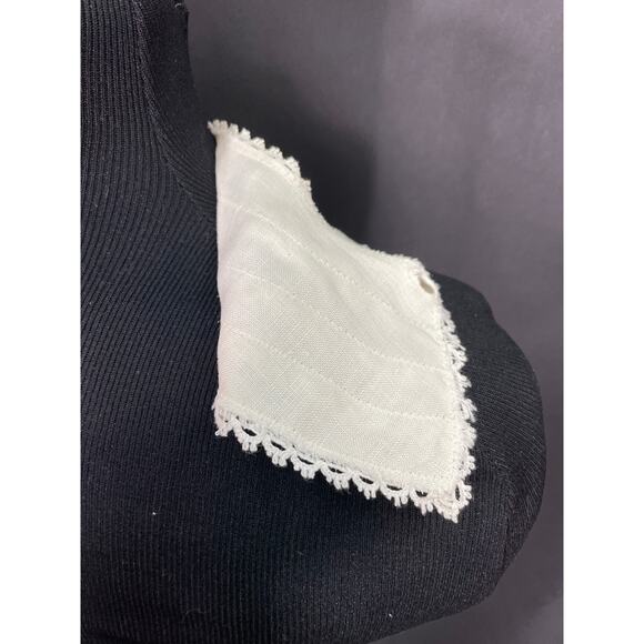 Vintage Detachable Muslin and Lace Collar, Cream - Picture 6 of 6